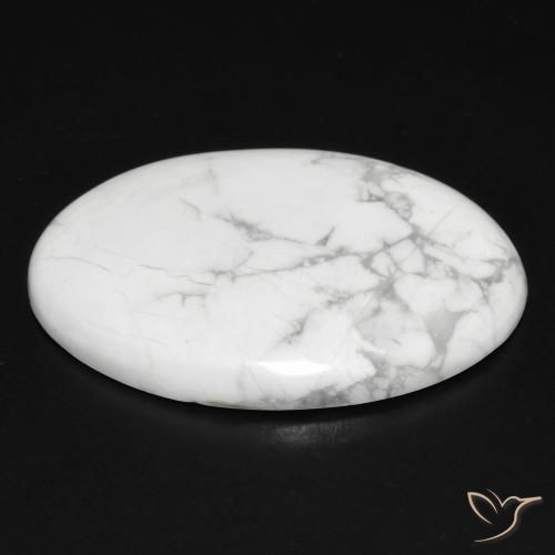 Howlita Blanco verdoso natural de 31.08 ct, Ovalada, Opaco