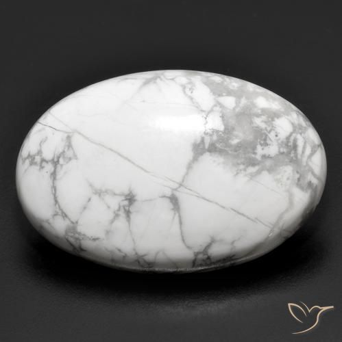 31.05ct Natural Blanco verdoso Howlita, Ovalada, Opaco