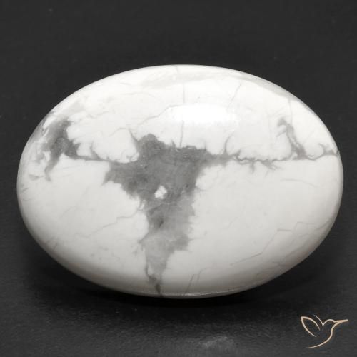 18.95ct Natural Blanco verdoso Howlita, Ovalada, Opaco