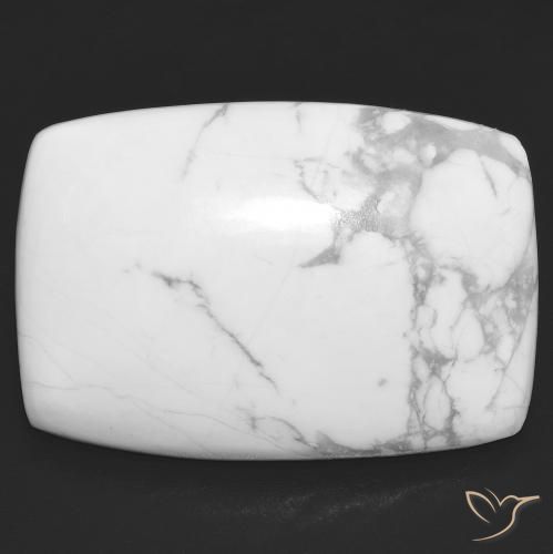 23.16ct Natural Blanco verdoso Howlita, Forma Cojín, Opaco