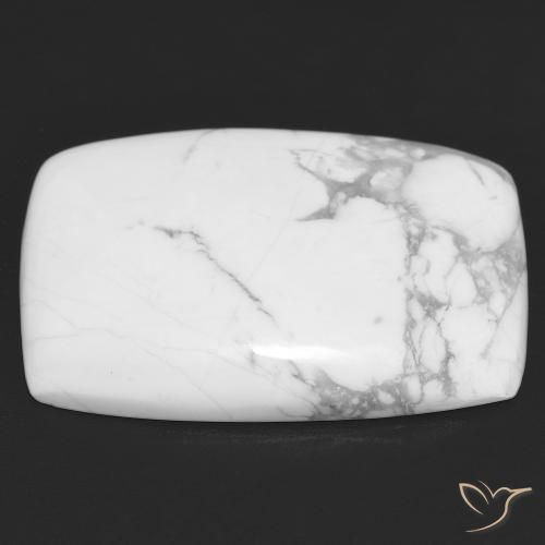 Howlita Blanco verdoso natural de 23.16 ct, Forma Cojín, Opaco