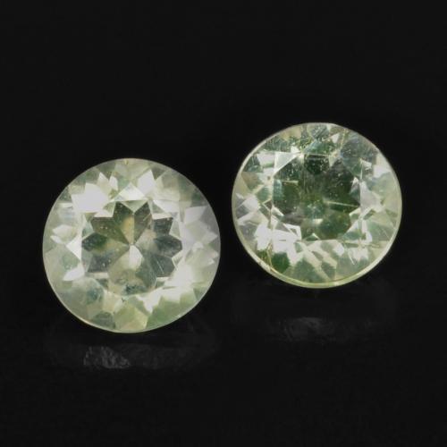 Gemas de Ópalo hialita Verde claro natural de 0.23 ct, Corte Redondo, Transparente