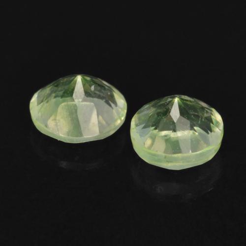Gemas de Ópalo hialita Verde claro natural de 0.23 ct, Corte Redondo, Transparente