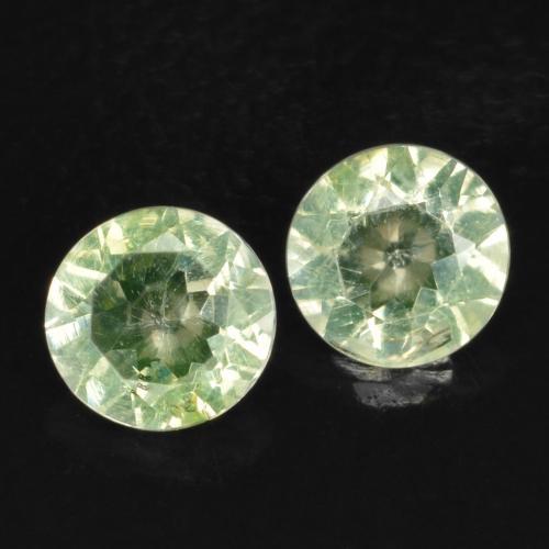 Gemas de Ópalo hialita Verde claro natural de 0.27 ct, Corte Redondo, Transparente
