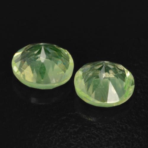 Gemas de Ópalo hialita Verde claro natural de 0.27 ct, Corte Redondo, Transparente
