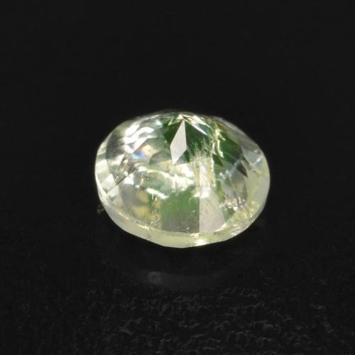 Ópalo hialita verde natural de 0,10 ct, corte redondo, transparente