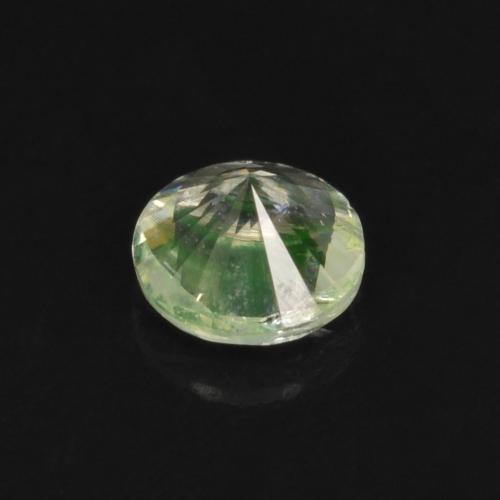 Ópalo hialita Verde claro natural de 0.09 ct, Corte Redondo, Transparente