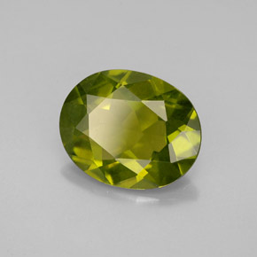 Idocrasa verde natural de 2,18 ct, corte óvalo, VVS-VS