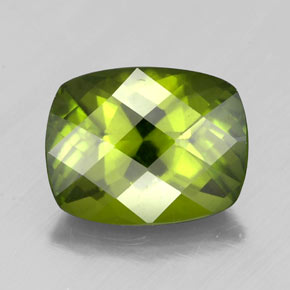 Idocrasa verde natural de 2,45 ct, corte cojín, VS