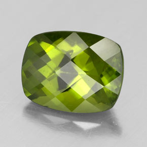 Idocrasa verde natural de 2,45 ct, corte cojín, VS