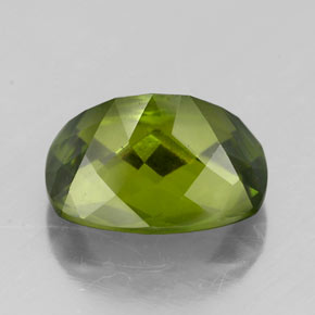 Idocrasa verde natural de 2,45 ct, corte cojín, VS