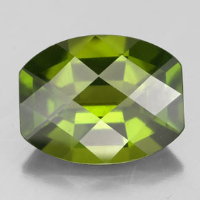 idocrasa Verde Oliva natural de 4.70 ct, Corte Cojín, VS