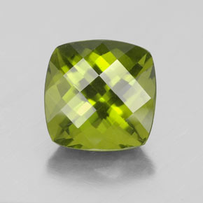 idocrasa Verde Oliva natural de 2.66 ct, Corte Cojín, VS