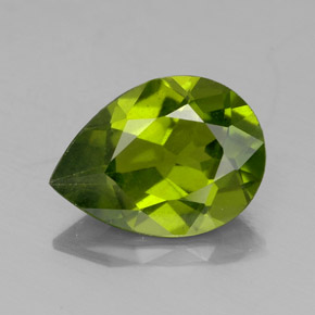 Idocrasa verde natural de 1,83 ct, en forma de pera, VS-SI