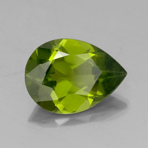 Idocrasa verde natural de 1,83 ct, en forma de pera, VS-SI