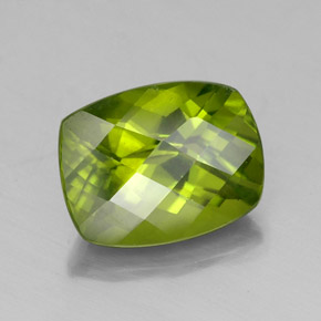 Idocrasa verde natural de 2,40 ct, corte cojín, VS