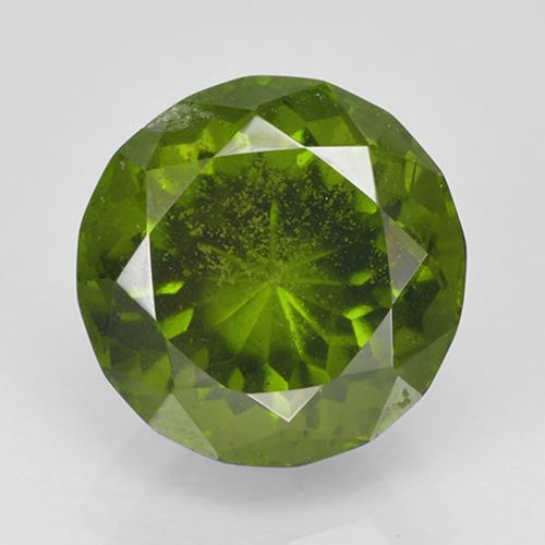 Idocrasa verde natural de 2,23 ct, corte redondo, VS