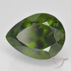 idocrasa Verde alga natural de 6.48 ct, En forma de pera, VS