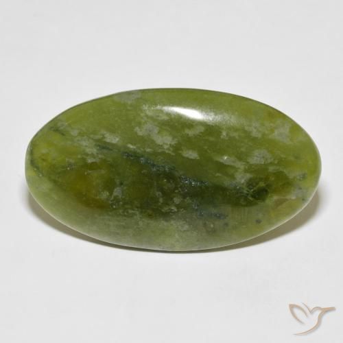 38.90ct Natural Verde terroso idocrasa, Ovalada, Opaco