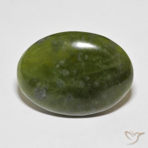 46.00ct Natural Verde terroso idocrasa, Ovalada, Opaco