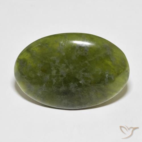 39.68ct Natural Verde terroso idocrasa, Ovalada, Opaco