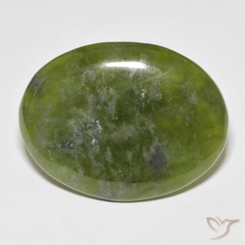 33.41ct Natural Verde cálido idocrasa, Ovalada, Opaco