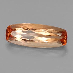 Topacio imperial Naranja medio natural de 7.13 ct, Forma Cojín, VVS-VS