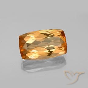 Topacio imperial Marrón naranja natural de 5.45 ct, Forma Cojín, VVS