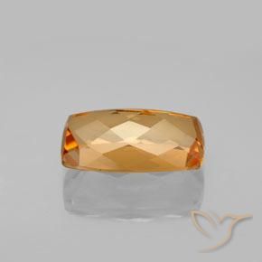 Topacio imperial Marrón naranja natural de 5.45 ct, Forma Cojín, VVS