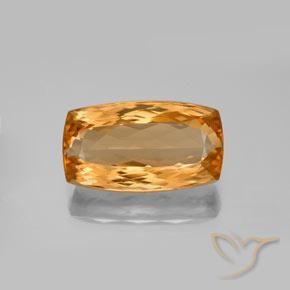 6.99ct Natural Naranja medio Topacio imperial, Forma Cojín, VVS