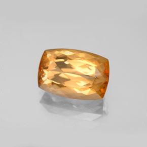 Topacio imperial Naranja intenso natural de 4.63 ct, Corte Cojín, VVS