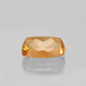 Topacio imperial Naranja intenso natural de 4.63 ct, Corte Cojín, VVS