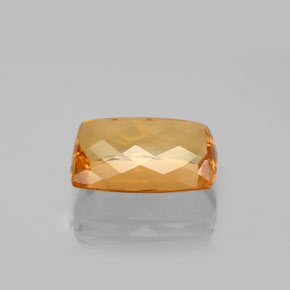 Topacio imperial naranja natural de 5,91 ct, corte cojín, VVS