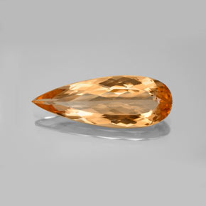 Topacio imperial Naranja claro natural de 6.15 ct, En forma de pera, VVS