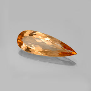 Topacio imperial Naranja claro natural de 6.15 ct, En forma de pera, VVS