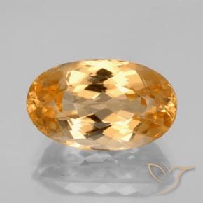 7.12ct Natural Naranja claro Topacio imperial, Ovalada, VVS-VS