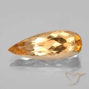 6.01ct Natural Naranja medio Topacio imperial, En forma de pera, VVS