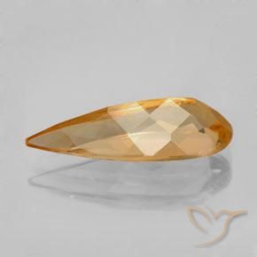 Topacio imperial Naranja tigre natural de 3.79 ct, En forma de pera, VVS-VS