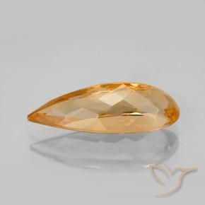 Topacio imperial Naranja intenso natural de 5.41 ct, En forma de pera, VS