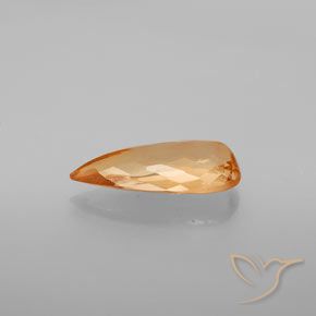 Topacio imperial Naranja claro natural de 3.80 ct, En forma de pera, VVS