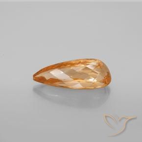 Topacio imperial Naranja medio natural de 5.55 ct, En forma de pera, VVS