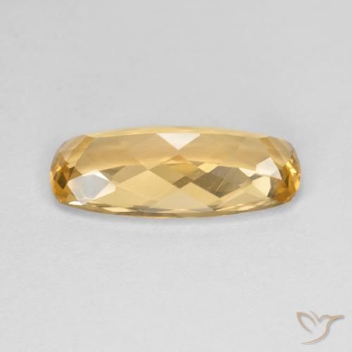 Topacio imperial Naranja dorado natural de 3.96 ct, Forma Cojín, VVS
