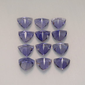 Gemas de iolita Azul violeta natural de  ct, Trillón, VVS-VS