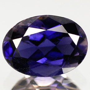 iolita Azul violeta natural de 0.58 ct, Corte Óvalo, VS