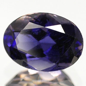 iolita Azul violeta natural de 0.58 ct, Corte Óvalo, VS