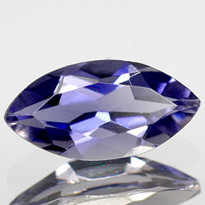 Iolita azul natural de 0,43 ct, marquesa, VS
