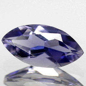 Iolita azul natural de 0,43 ct, marquesa, VS