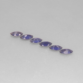 Gemas de iolita azul natural de  ct, marquesa, VS
