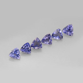 Gemas de iolita azul violeta natural de  ct, trillón, VS