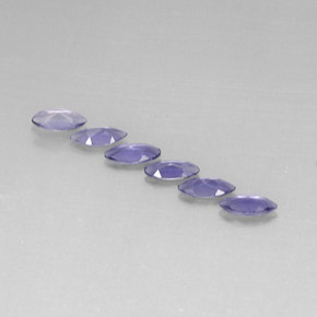 Gemas de iolita azul natural de  ct, marquesa, VVS-VS